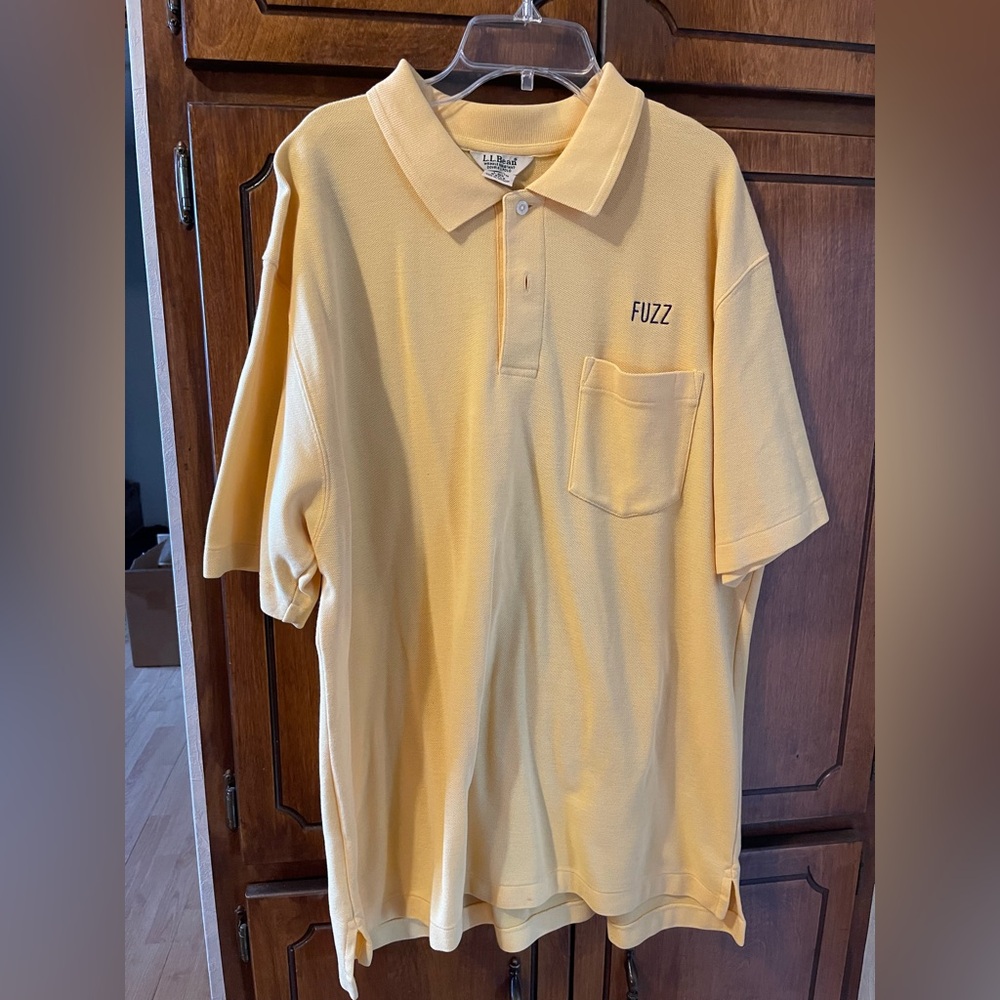 L.L. Bean Double L  Yellow Polo